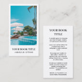 Carte De Visite Lancement du livre | Conception du logo promotionn (Devant / Derrière)