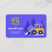 Carte De Visite Lancement QR personnalisé pour le retrait de neige (Devant)