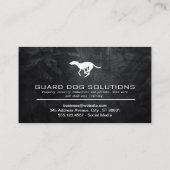 Carte De Visite Lancer le logo de chien | Entraîneur animal (Dos)