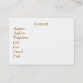 CARTE DE VISITE L'ANCIENNE GAILLE (Dos)