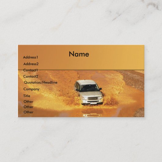 Carte De Visite Land Cruiser (Devant)