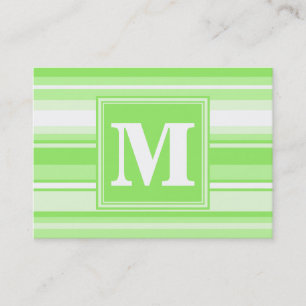 Carte De Visite Landes vertes de chaux monogrammes