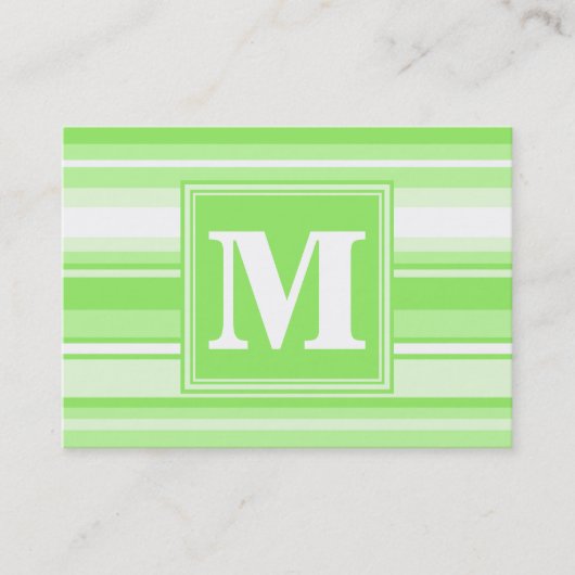Carte De Visite Landes vertes de chaux monogrammes (Devant)