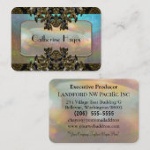 Carte De Visite Landon Chic Margot Élégant Professionnel (Devant / Derrière)