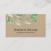 Carte De Visite Landscape Designer Kraft Paper (Devant)