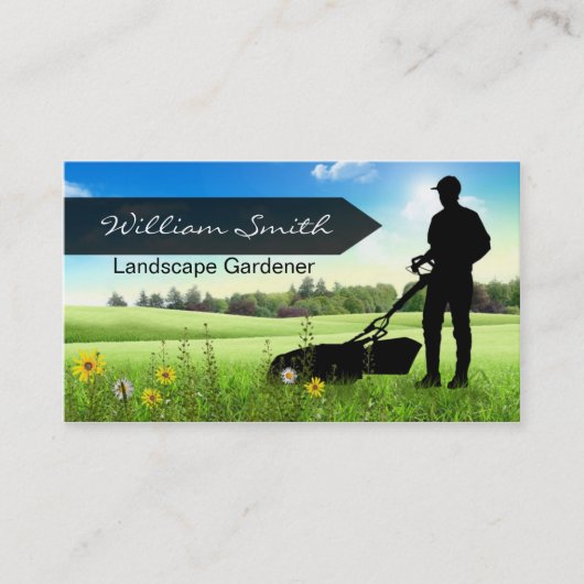 Carte De Visite Landscape Gardener Business card (Devant)