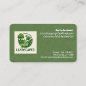Carte de visite Landscaper professionnel moderne (Devant)