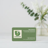 Carte de visite Landscaper professionnel moderne (Debout devant)