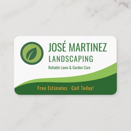 Carte De Visite Landscaping (Devant)