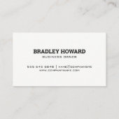 Carte De Visite Landscaping | Bushes | Trees | Gardening (Dos)