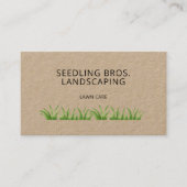 Carte De Visite Landscaping de la pelouse Code QR (Devant)