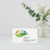 Carte De Visite Landscaping Garden Background (Debout devant)