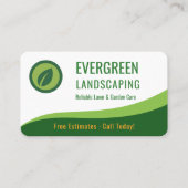 Carte De Visite Landscaping Lawn Care (Devant)