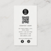 Carte De Visite Landscaping Lawn Care QR Code Social Media (Dos)