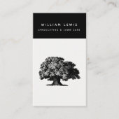 Carte De Visite Landscaping Lawn Care QR Code Social Media (Devant)