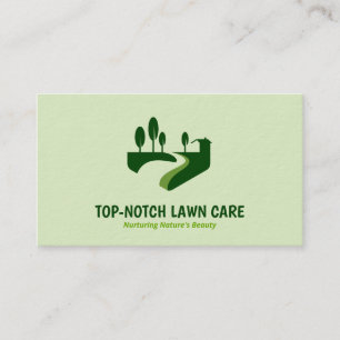 Carte De Visite 🌿 Landscaping Lawn Mowing Premium