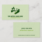 Carte De Visite 🌿 Landscaping Lawn Mowing Premium (Devant / Derrière)