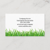 Carte De Visite Landscaping | Sitting Lawn Mower | Gardening (Dos)