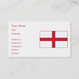 Carte De Visite L'Angleterre - drapeau national anglais