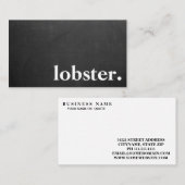 Carte De Visite langouste de tableau moderne. (Devant / Derrière)