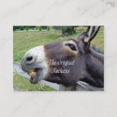 Carte De Visite L'animal de ferme drôle de mule d'âne d'âne (Dos)