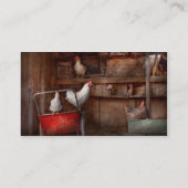 Carte De Visite L'animal - poulet - le canard est un espion (Dos)