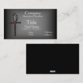 Carte De Visite L'Ankh (Argent) (Devant / Derrière)