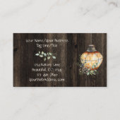 Carte De Visite Lanterne rustique simple sur le bois de la grange (Dos)