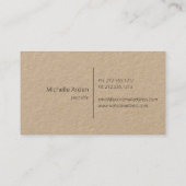 Carte De Visite lanternes blanches rustiques (Dos)