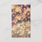 Carte De Visite Lanternes de souhait d'amour (Dos)