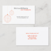 CARTE DE VISITE LANTERNS (Devant / Derrière)