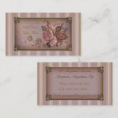 Carte De Visite L'antiquité s'est levée (le rose) (Devant / Derrière)