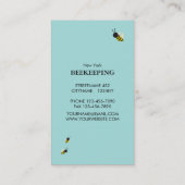 Carte De Visite l'apiculture d'abeille de kawaii (Dos)