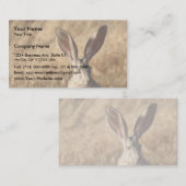 Carte De Visite Lapin à queue noire (Devant / Derrière)