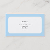 Carte De Visite Lapin bleu (Dos)