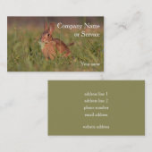 Carte De Visite Lapin de lapin (Devant / Derrière)