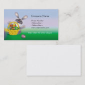 Carte De Visite Lapin de Pâques (Devant / Derrière)