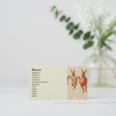 Carte De Visite Lapin de Pâques Œufs Dansants (Debout devant)