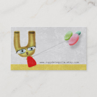 CARTE DE VISITE LAPIN ET BALLOONS