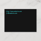 Carte De Visite Lapin faisant de la planche à roulettes de modèle (Dos)