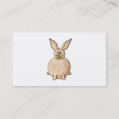 Carte De Visite Lapin mangeant un pissenlit (Dos)