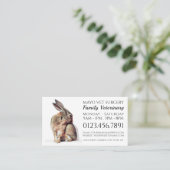 Carte De Visite Lapin, Vétérinaire, Service vétérinaire (Debout devant)