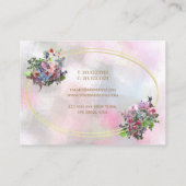 Carte De Visite L'aquarelle abstraite moderne fleurit le dessus de (Dos)