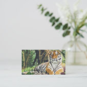 Carte De Visite L'Aquarelle de tigre (Debout devant)