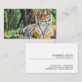 Carte De Visite L'Aquarelle de tigre (Devant / Derrière)