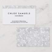 Carte De Visite L'aquarelle grise pointille le motif peint par (Devant / Derrière)