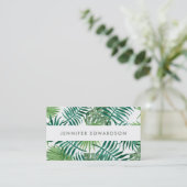 Carte De Visite L'aquarelle tropicale moderne part du (Debout devant)