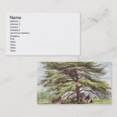 Carte De Visite L'arbre de cèdre du Liban dans l'arborétum, Kew (Devant / Derrière)