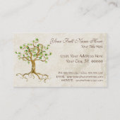 Carte De Visite L'arbre de remous enracine des affaires (Dos)