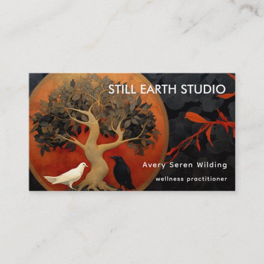 Carte De Visite L'Arbre entre les mondes | Conceptions de l'Arbre  (Devant)